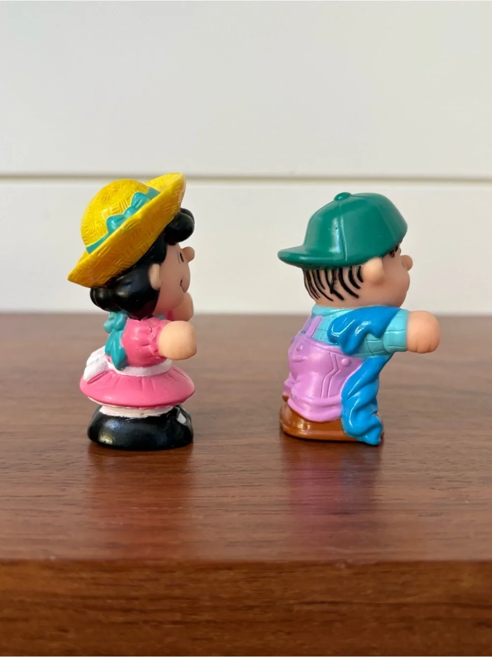 Vintage 1989 McDonald's Happy Meal Peanuts Lucy And Linus Figures Toys Set Pair
